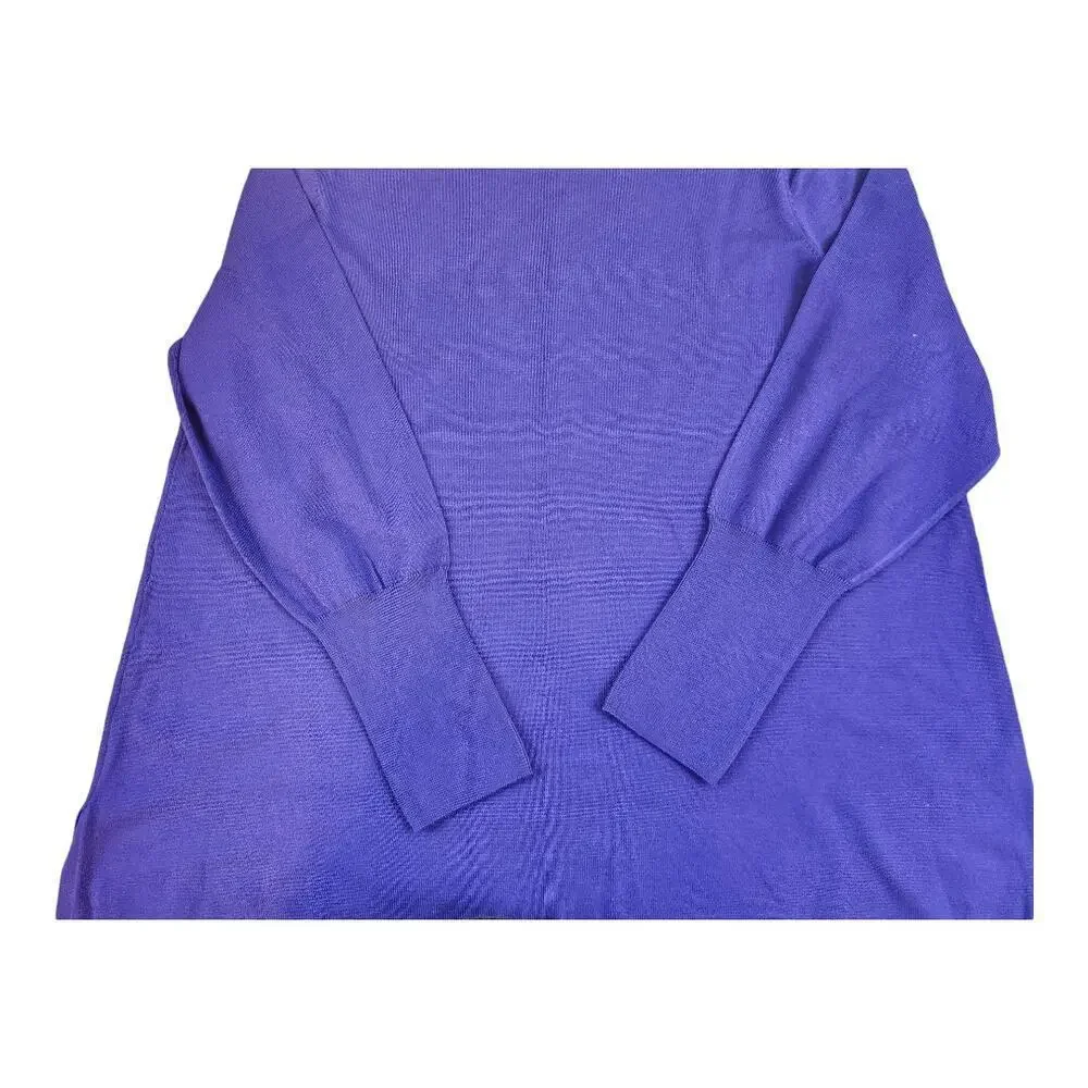 Chico's womens sz 3, us XL purple soft sweater long sleeve pull on